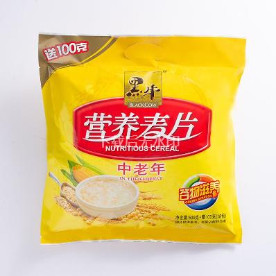  黑牛营养麦片中老年（21包）800g/袋